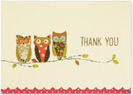 Title: Perching Owls Thank You Notes (Stationery, Note Cards, Boxed Cards), Author: Inc Peter Pauper Press