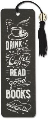 Coffee and Books Beaded Bookmark