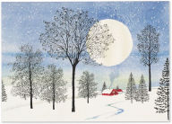 Title: Moonlit Cottage Christmas Boxed Card