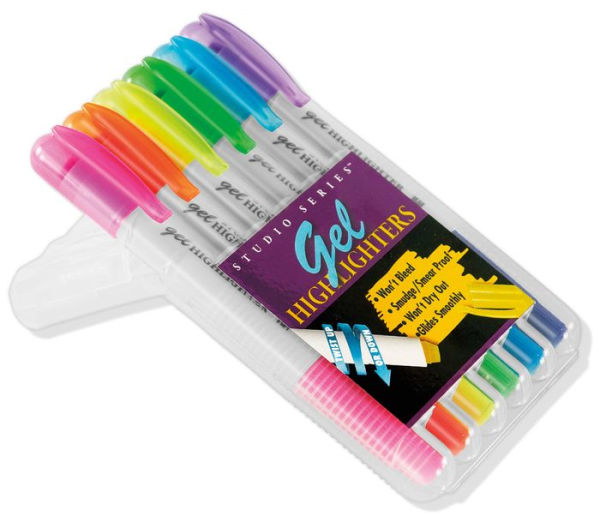 Bible Safe Gel Highlighters, Fluorescent Colors - Yellow, Orange, Pink,  Blue, Green, Purple, 6 Highlighters - Pay Less Super Markets