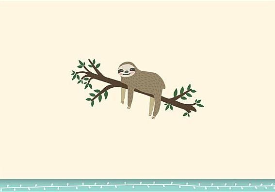 Sloth Note Cards