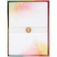 Title: Watercolor Sunset Stationery Set