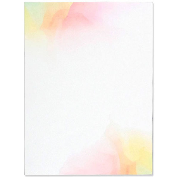 Watercolor Sunset Stationery Set