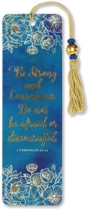 Title: Be Strong and Courageous Beaded Bookmark
