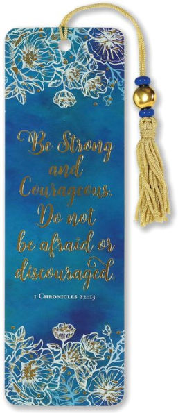 Be Strong and Courageous Beaded Bookmark