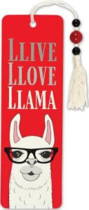 Title: Beaded Bookmark Llive Llove Llama