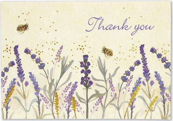 Thank You Notes - Lavender & Honey