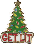 Alternative view 1 of Enamel Pin - Get Lit