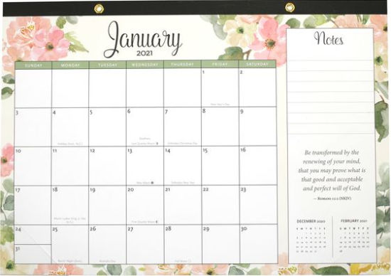 2021 Faith Desk Calendar Pad With Stickers By Inc Peter Pauper