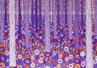 Title: Purple Forest Note Cards