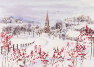 Country Church in Winter Christmas Boxed Card