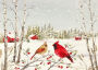 Cardinals in Winter Christmas Boxed Card