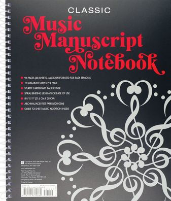 Music Manuscript Notebook (Classic)