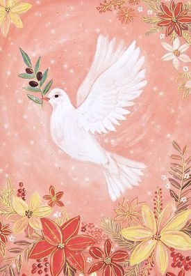 Wings of Peace Small Boxed Holiday Cards (20 Cards, 21 Self-Sealing Envelopes)