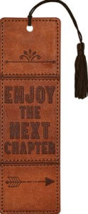 Title: Artisan Leather Bookmark Enjoy The Next Chapter