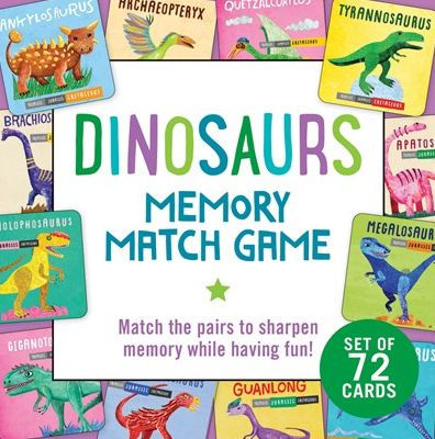 Dinosaurs Memory Match Game (Set of 72 cards)