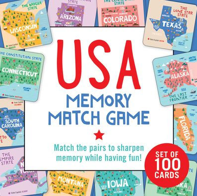 USA Memory Match Game (Set of 100 cards)