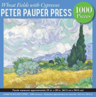 Title: Wheat Fields with Cypresses 1000-Piece Puzzle, Author: Vincent Van Gogh