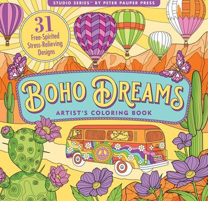 Boho Dreams Adult Coloring Book (31 Stress-Relieving Designs)