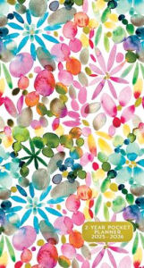 Title: 2025-26 Watercolor Garden 2-Year Pocket Planner (24-Month Calendar)