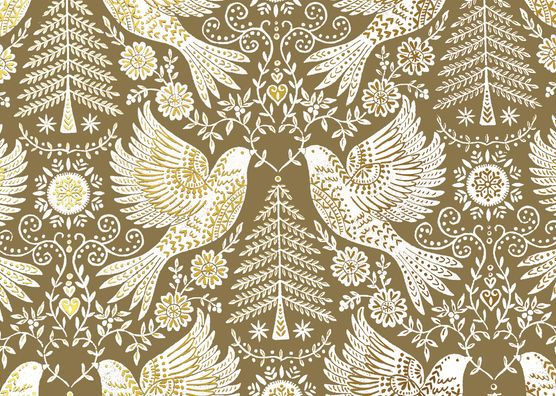 Golden Doves Deluxe Boxed Holiday Cards
