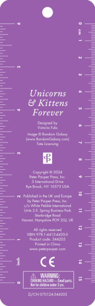 Unicorns & Kittens Forever Beaded Bookmark