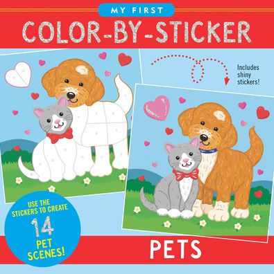 My First Color-By-Sticker Book- Pets