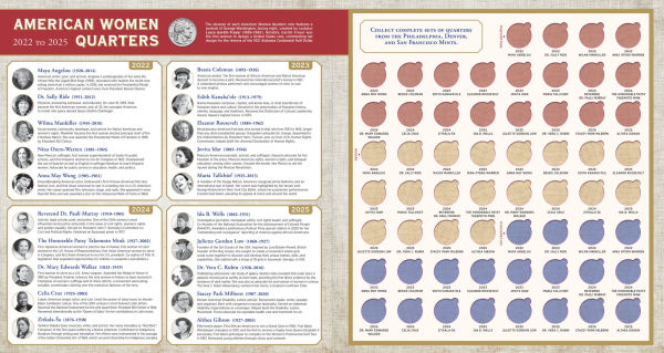 American Women Quarters Collector's Portfolio (Collect Quarters for All Three Mints!)
