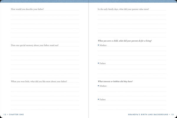 Grandpa's Story - A Guided, Keepsake Memory Journal (Deluxe, Hardcover Edition)