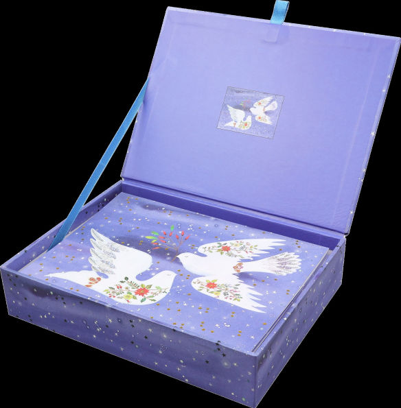Doves in Flight Deluxe Boxed Holiday Cards (20 Cards, 21 Self-Sealing Envelopes)