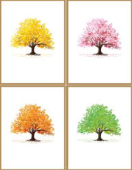Title: Watercolor Trees Premium Note Cards (20 Cards with 4 Unique Designs. 21 Self-Sealing Envelopes), Author: Peter Pauper Press