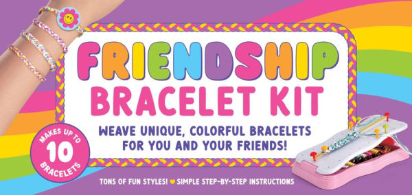 Friendship Bracelet Kit - Includes everything you need and a step-by-step illustrated guide for awesome results