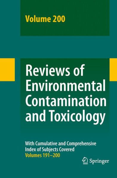 Reviews of Environmental Contamination and Toxicology