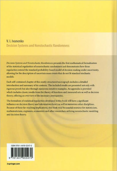 Decision Systems and Nonstochastic Randomness / Edition 1