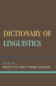 Title: Dictionary of Linguistics, Author: Mario Pei