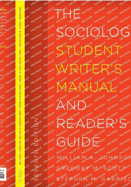 The Sociology Student Writer's Manual and Reader's Guide