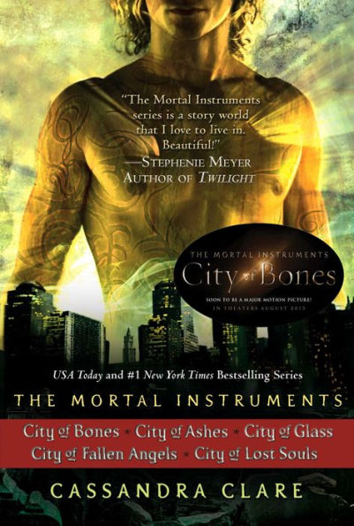 Cassandra Clare: The Mortal Instruments Series (5 books): City of Bones; City of Ashes; City of Glass; City of Fallen Angels, City of Lost Souls