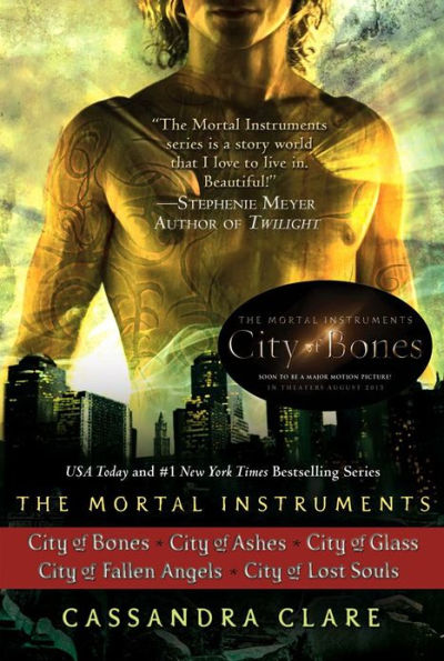 Cassandra Clare: The Mortal Instruments Series (5 books): City of Bones; City of Ashes; City of Glass; City of Fallen Angels, City of Lost Souls