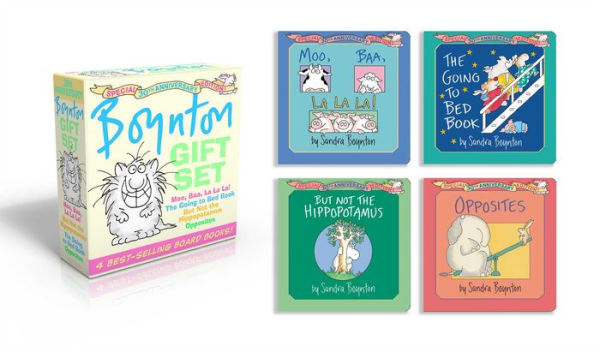 Boynton Gift Set: Special 30th Anniversary Edition!/The Going-to-Bed Book; Moo, Baa, La La La!; Opposites; But Not the Hippopotamus