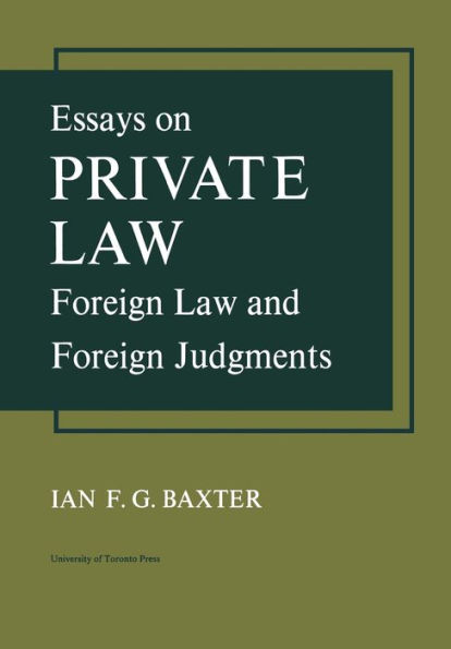 Essays on Private Law: Foreign Law and Judgments