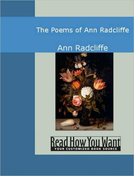 The Poems of Ann Radcliffe