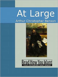 Title: At Large, Author: Arthur Christopher Benson