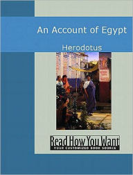 Title: Account of Egypt, Author: Herodotus