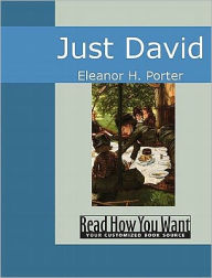 Title: Just David, Author: Eleanor H. Porter