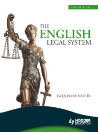 Title: The English Legal System, Author: Jacqueline Martin