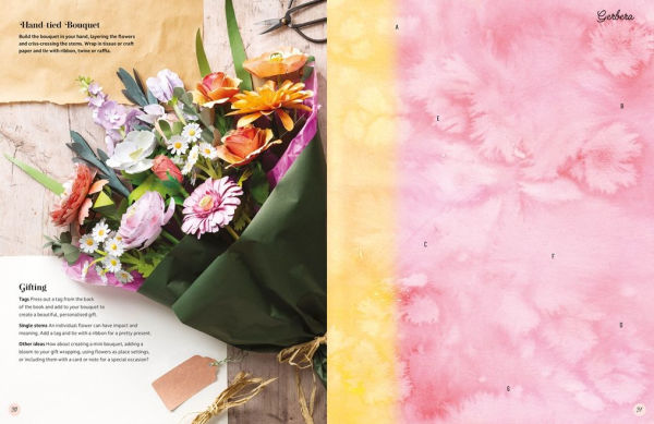 The Bouquet in a Book: Pre-punched pages to press out and make