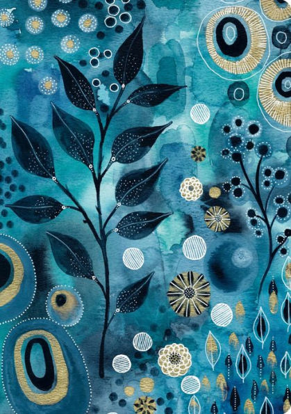 Creative Abstract Dark Leaf Journal