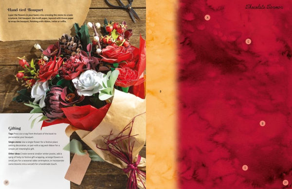 The Bouquet in a Book: Winter: Pre-punched pages to press out and make