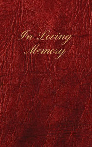 Title: In Loving Memory Light Red Leather Pattern: Lined Inner Page Funeral Memorial Book of Condolence, Author: Sticky Lolly