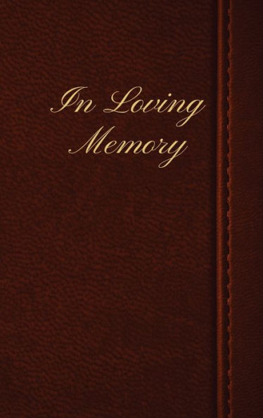 In Loving Memory Dark Red Leather Pattern: Lined Inner Page Funeral Memorial Book of Condolence